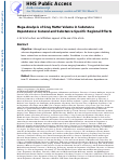 Cover page: Mega-Analysis of Gray Matter Volume in Substance Dependence: General and Substance-Specific Regional Effects.