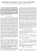 Cover page: Global trajectory tracking for a class of underactuated vehicles