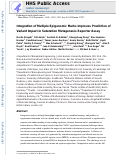 Cover page: Integration of multiple epigenomic marks improves prediction of variant impact in saturation mutagenesis reporter assay