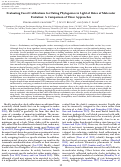 Cover page: Evaluating Fossil Calibrations for Dating Phylogenies in Light of Rates of Molecular Evolution: A Comparison of Three Approaches