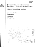 Cover page: Historical roots of gauge invariance