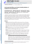 Cover page: Are parental self‐efficacy and family flexibility mediators of treatment for anorexia nervosa?