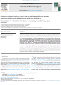 Cover page: Change in physical activity, food choices and hemoglobin A1c among American Indians and Alaska Natives with type 2 diabetes