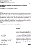 Cover page of New approaches to secondary metabolite discovery from anaerobic gut microbes.