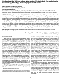 Cover page: Evaluating the Efficacy of an Alternative Warfarin Bait Formulation in Controlling Wild Pigs (Sus scrofa) in North Texas