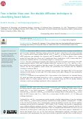 Cover page: Two is better than one: the double diffusion technique in classifying heart failure.