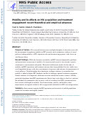 Cover page: Mobility and its Effects on HIV Acquisition and Treatment Engagement: Recent Theoretical and Empirical Advances