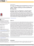 Cover page: A Large and Phylogenetically Diverse Class of Type 1 Opsins Lacking a Canonical Retinal Binding Site