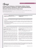 Cover page: A Phase II Trial of Selinexor, an Oral Selective Inhibitor of Nuclear Export Compound, in Abiraterone- and/or Enzalutamide-Refractory Metastatic Castration-Resistant Prostate Cancer.