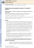 Cover page: Chapter Two Residual Immune Dysregulation Syndrome in Treated HIV infection