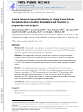 Cover page: Central venous pressure monitoring in living donor kidney recipients does not affect immediate graft function: A propensity score analysis