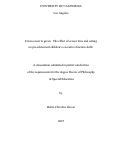 Cover page: From screen to green: The effect of screen time and setting on pre-adolescent children’s executive function skills.