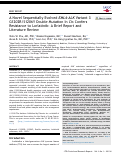 Cover page: A Novel Sequentially Evolved EML4-ALK Variant 3 G1202R/S1206Y Double Mutation In Cis Confers Resistance to Lorlatinib: A Brief Report and Literature Review.
