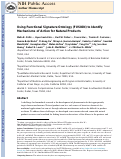 Cover page: Using Functional Signature Ontology (FUSION) to Identify Mechanisms of Action for Natural Products