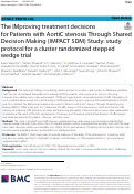 Cover page: The IMproving treatment decisions for Patients with AortiC stenosis Through Shared Decision Making (IMPACT SDM) Study: study protocol for a cluster randomized stepped wedge trial.