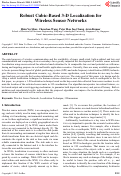 Cover page: Robust Cubic-Based 3-D Localization for Wireless Sensor Networks