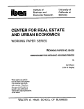 Cover page: Nonparametric Hedonic Housing Prices