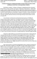 Cover page of A Culture of Support: looking beyond the concept of best practices in the treatment of survivors of interpersonal violence.