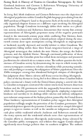 Cover page: Seeing Red: A History of Natives in Canadian Newspapers. By Mark Cronlund Anderson and Carmen L. Robertson.