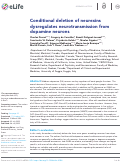 Cover page: Conditional deletion of neurexins dysregulates neurotransmission from dopamine neurons.