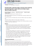 Cover page: Exhaled breath condensate profiles of U.S. Navy divers following prolonged hyperbaric oxygen (HBO) and nitrogen-oxygen (Nitrox) chamber exposures