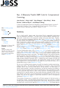 Cover page: Nyx: A Massively Parallel AMR Code for Computational Cosmology