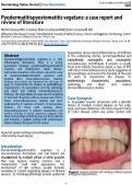 Cover page: Pyodermatitis-pyostomatitis vegetans: a case report and review of literature