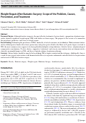 Cover page: Weight Regain After Bariatric Surgery: Scope of the Problem, Causes, Prevention, and Treatment