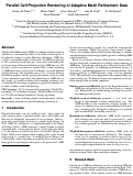 Cover page: Parallel Cell Projection Rendering of Adaptive Mesh Refinement Data