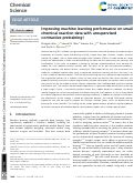 Cover page: Improving machine learning performance on small chemical reaction data with unsupervised contrastive pretraining