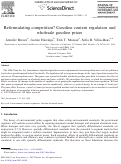 Cover page: Reformulating Competition: Gasoline Content Regulation and Wholesale Gasoline Prices