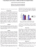 Cover page: Using Diagrams and Gestures to Think and Talk about Insight Problems