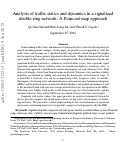 Cover page: Analysis of Traffic Statics and Dynamics in Signalized Networks: A Poincaré Map Approach