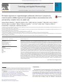 Cover page: Perinatal exposure to organohalogen pollutants decreases vasopressin content and its mRNA expression in magnocellular neuroendocrine cells activated by osmotic stress in adult rats