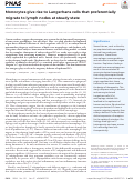 Cover page of Monocytes give rise to Langerhans cells that preferentially migrate to lymph nodes at steady state