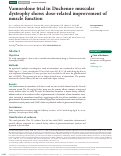 Cover page: Vamorolone trial in Duchenne muscular dystrophy shows dose-related improvement of muscle function.