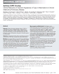 Cover page: Asthma–COPD Overlap. Clinical Relevance of Genomic Signatures of Type 2 Inflammation in Chronic Obstructive Pulmonary Disease