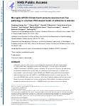 Cover page: Microglial APOE3 Christchurch protects neurons from Tau pathology in a human iPSC-based model of Alzheimers disease.