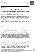 Cover page: Machine-learning-based high-benefit approach versus conventional high-risk approach in blood pressure management.