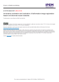 Cover page: Uncertainty estimation and evaluation of deformation image registration based convolutional neural networks.