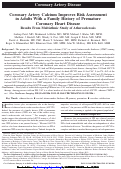 Cover page: Coronary Artery Calcium Improves Risk Assessment in Adults With a Family History of Premature Coronary Heart Disease