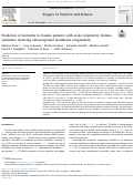 Cover page: Predictors of mortality in trauma patients with acute respiratory distress syndrome receiving extracorporeal membrane oxygenation.