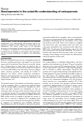 Cover page: Developments in the scientific understanding of osteoporosis