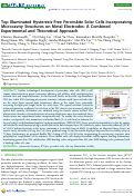 Cover page: Top Illuminated Hysteresis-Free Perovskite Solar Cells Incorporating Microcavity Structures on Metal Electrodes: A Combined Experimental and Theoretical Approach