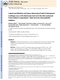 Cover page: Lateral and medial joint space narrowing predict subsequent cartilage loss in the narrowed, but not in the non-narrowed femorotibial compartment – data from the Osteoarthritis Initiative