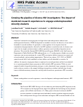 Cover page: Growing the Pipeline of Diverse HIV Investigators: The Impact of Mentored Research Experiences to Engage Underrepresented Minority Students