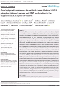 Cover page: Coral epigenetic responses to nutrient stress: Histone H2A.X phosphorylation dynamics and DNA methylation in the staghorn coral Acropora cervicornis