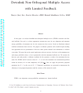 Cover page: Downlink Non-Orthogonal Multiple Access With Limited Feedback