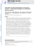 Cover page: Extracellular free water and glutathione in first-episode psychosis—a multimodal investigation of an inflammatory model for psychosis