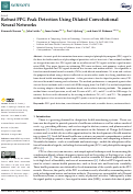 Cover page: Robust PPG Peak Detection Using Dilated Convolutional Neural Networks